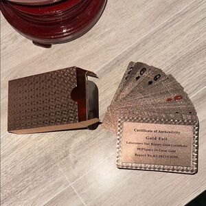 24k Gold Foil Covered Playing Cards ♥️ ♠️ ♦️ ♣️